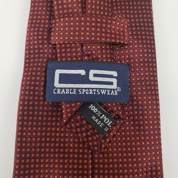 Virgina Tech Orange and Maroon  tie. 100% polyester - Picture 4 of 5